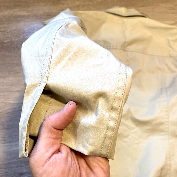 JONES & CO (NWOT) • Tan Lightweight Thin Zip-Up Cotton Jacket Coat • Size Small - Picture 13 of 16